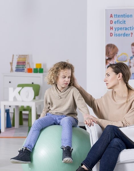 Family in pedagogical centre for ADHD children